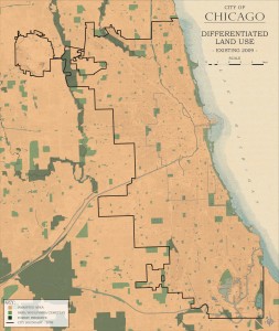 3.3-13-City of Chicago existing Differentiated Land Use (2009)